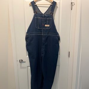 1980’s vintage Big Mac indigo denim overalls XXL size